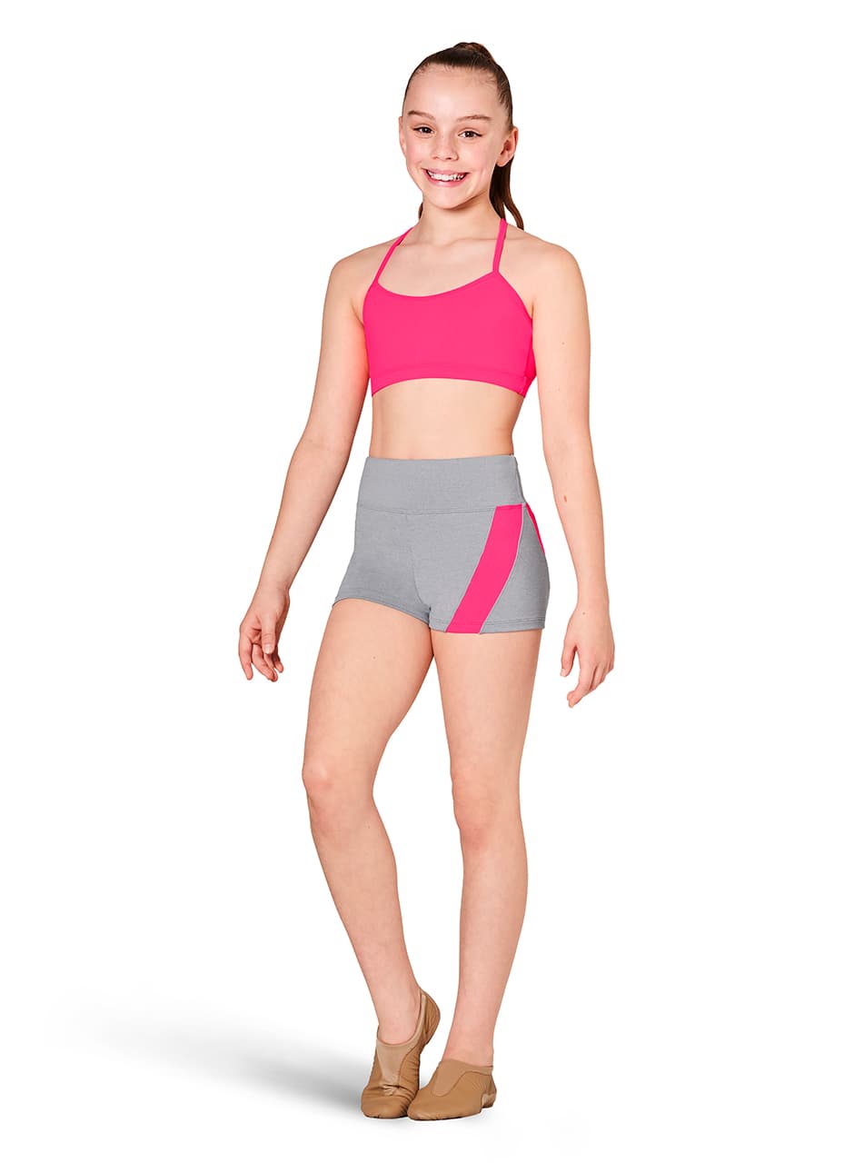 KA053S Contrast Stripe Shorts - Neon Pink 16